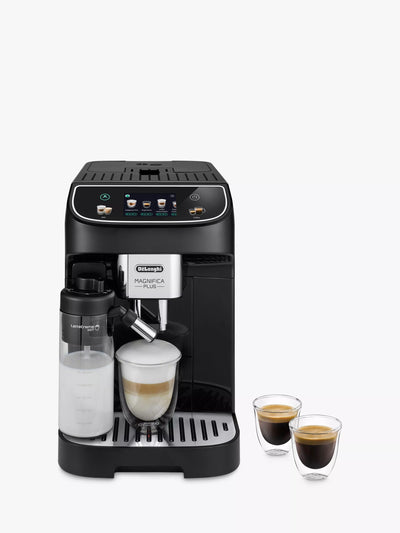 Automatic Bean-to-Cup Coffee Machine with Milk Carafe and Customizable Settings, Black