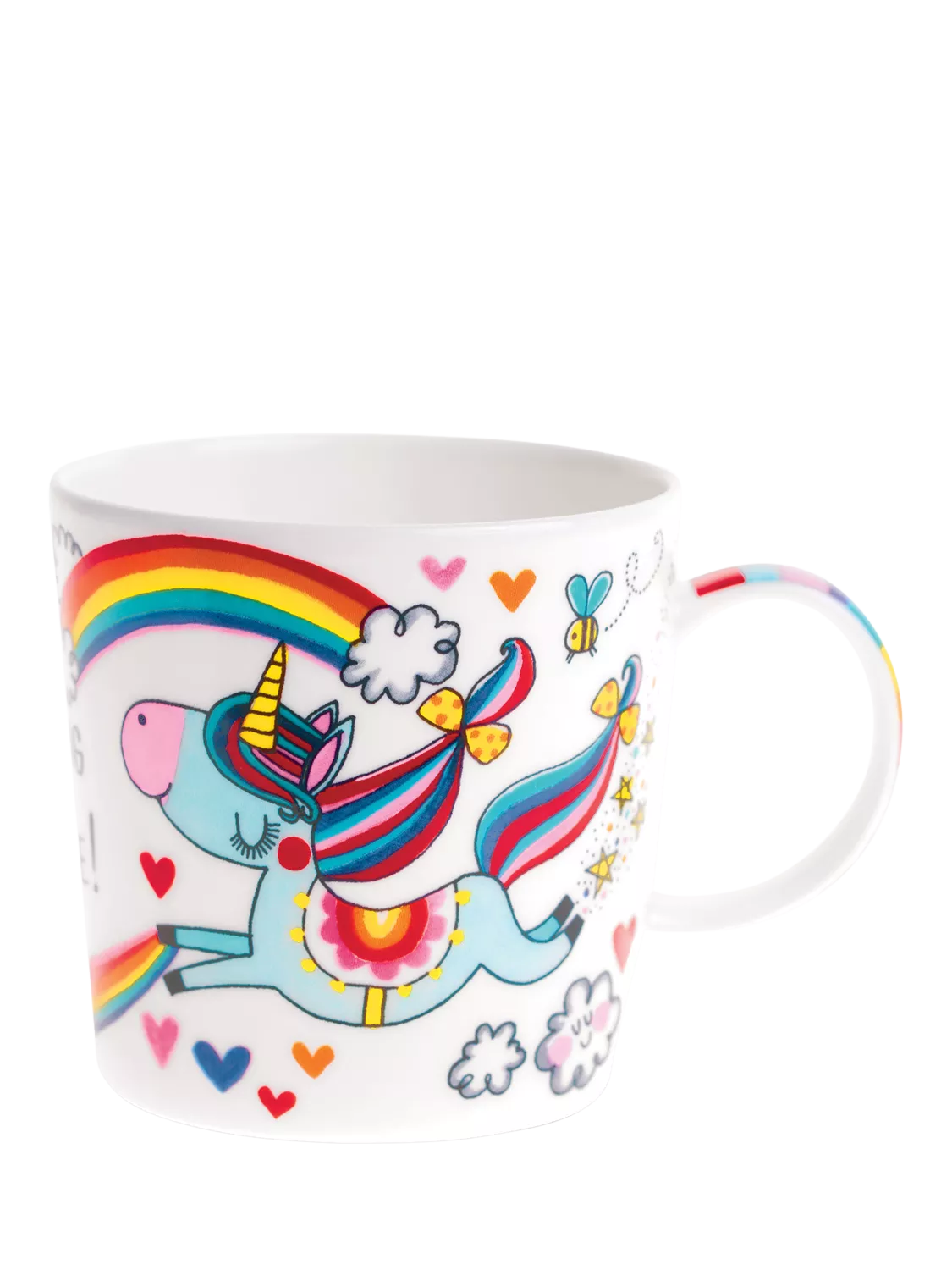 Rachel Ellen Unicorn Mug Multi, imported from the UK