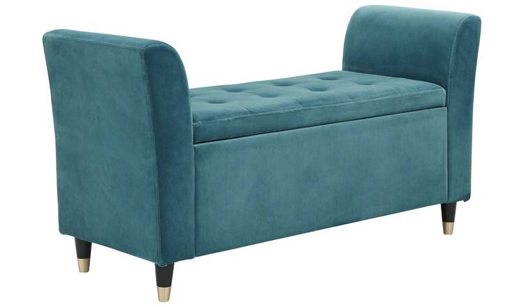 GFW Genoa Teal Fabric Window Seat 88 Litre, UK version