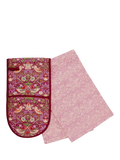William Morris At Home Strawberry Thief Oven Glove & Tea Towel Set, Multi - McGrocer