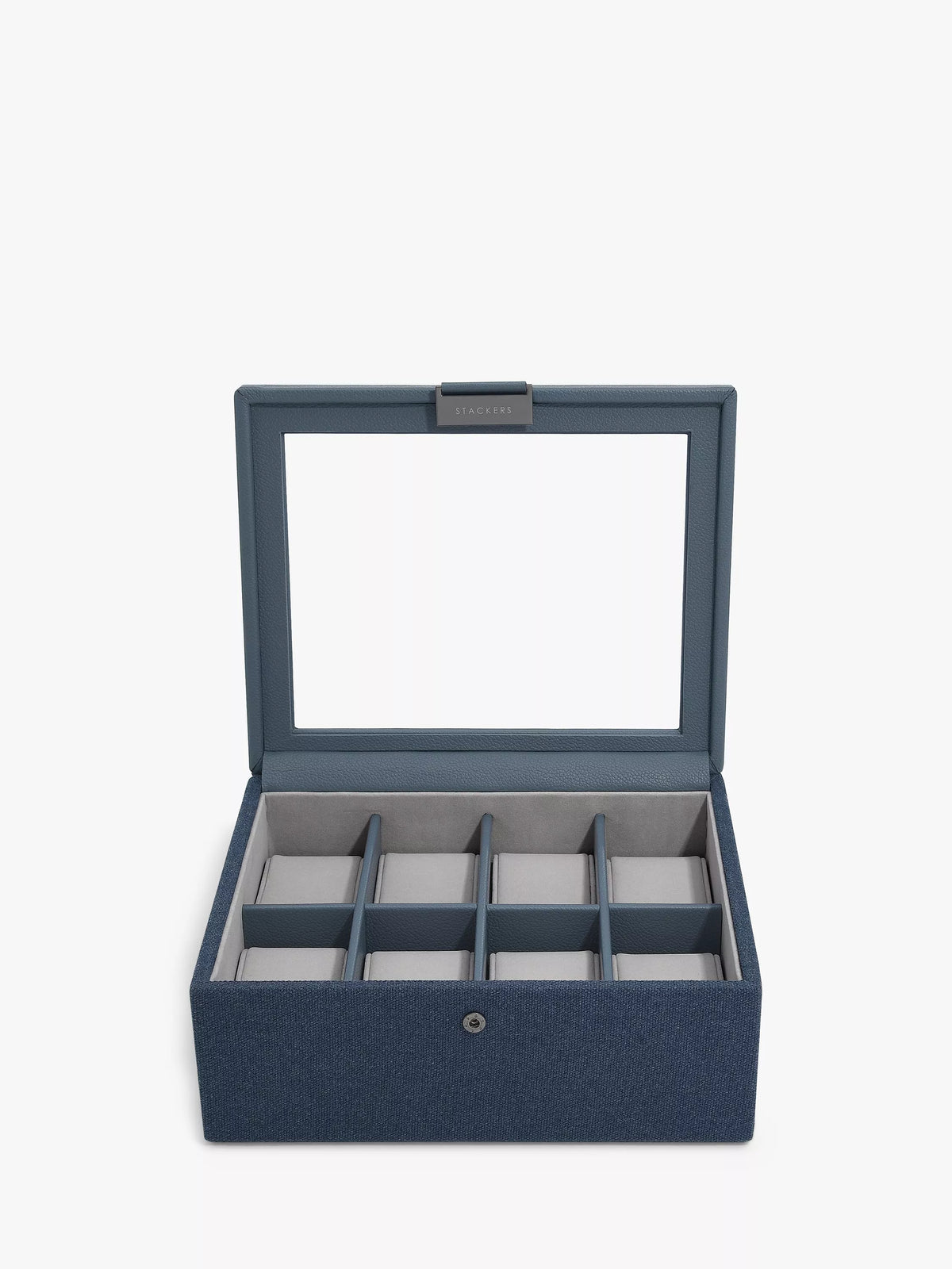 Stackers faux leather 8-piece watch storage box (British brand)