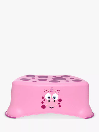 Pink Dragon Design Step Stool for Toilet Training, Made of Recyclable Plastic