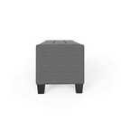 GFW Verona Ottoman Bench in Charcoal H39 W104 D39cm, UK version