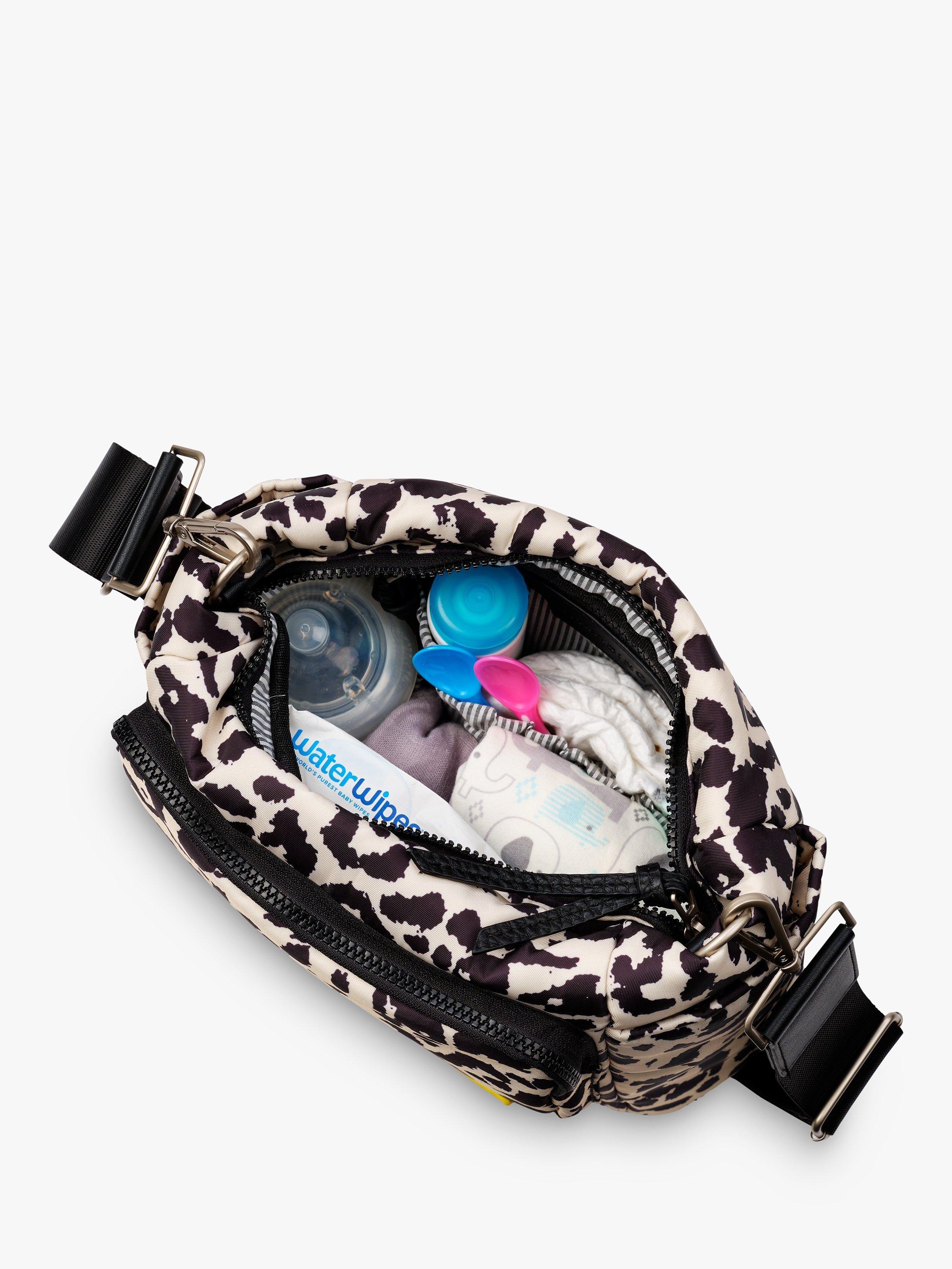 BabaBing compact changing bag with leopard print design - British product