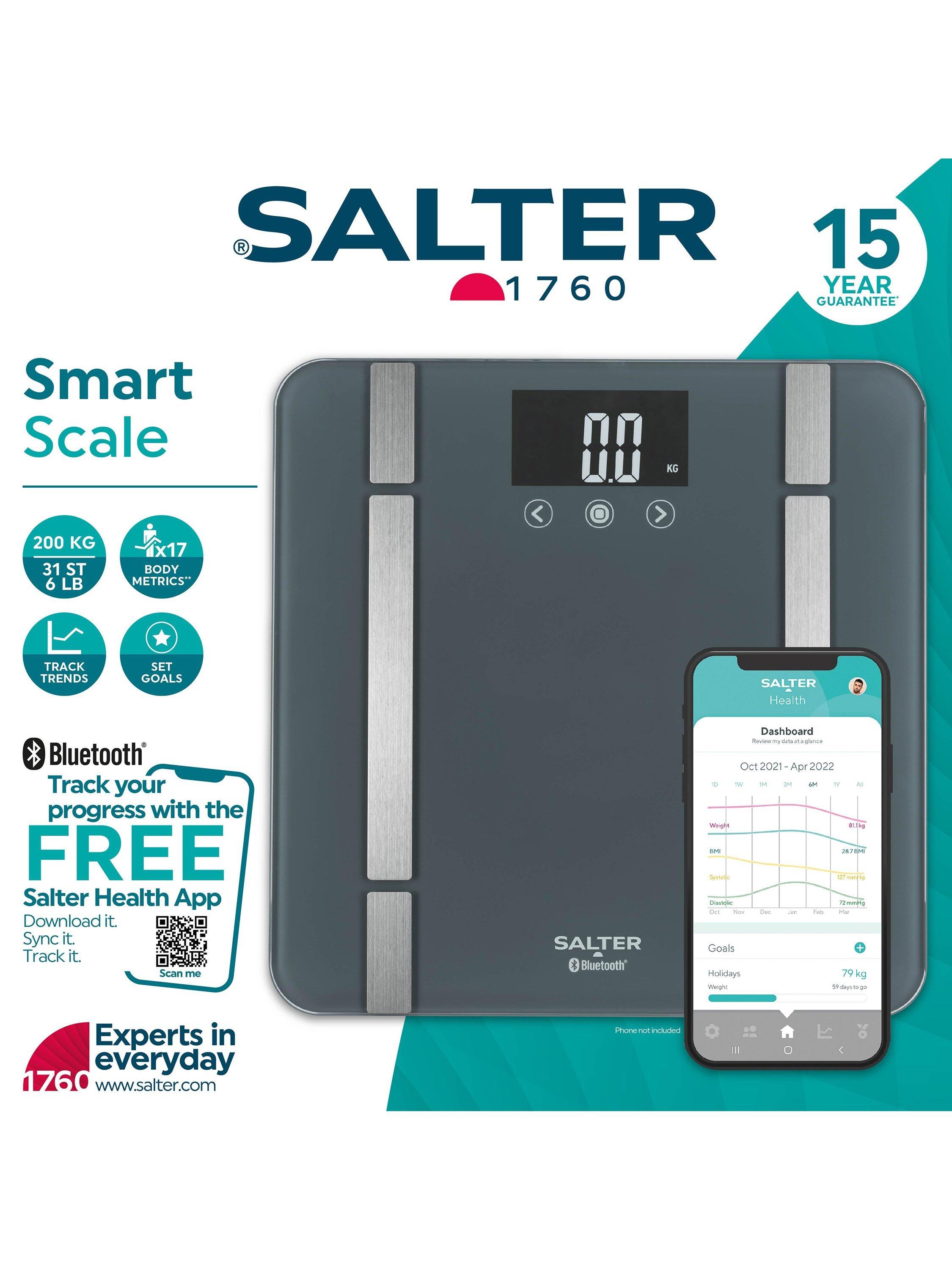 Salter bathroom scale charcoal (British brand)