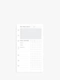 Filofax personal size wellness tracker organiser insert with 56 sheets - British product