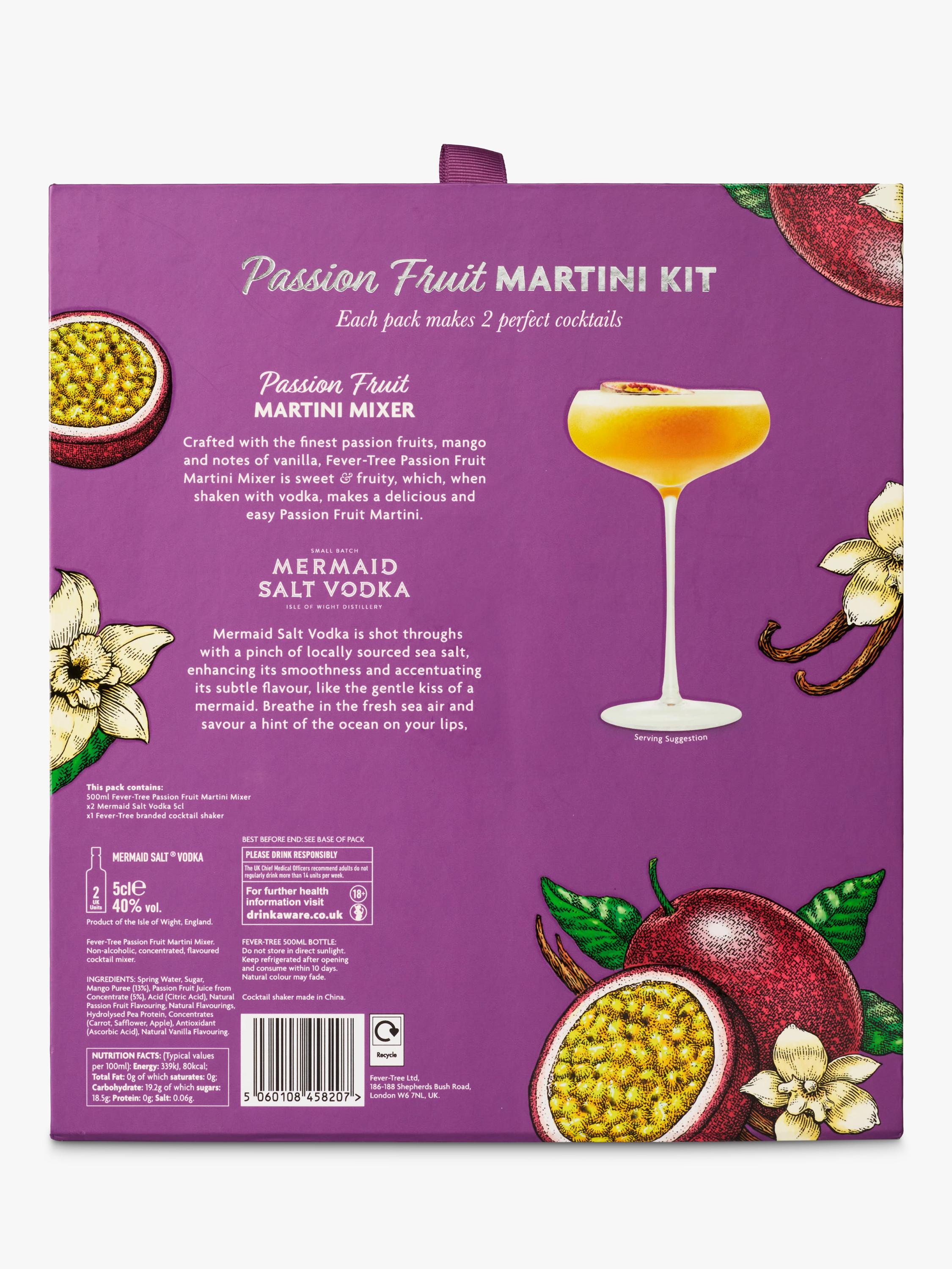 Fever-Tree passionfruit martini set with shaker 50cl - British product