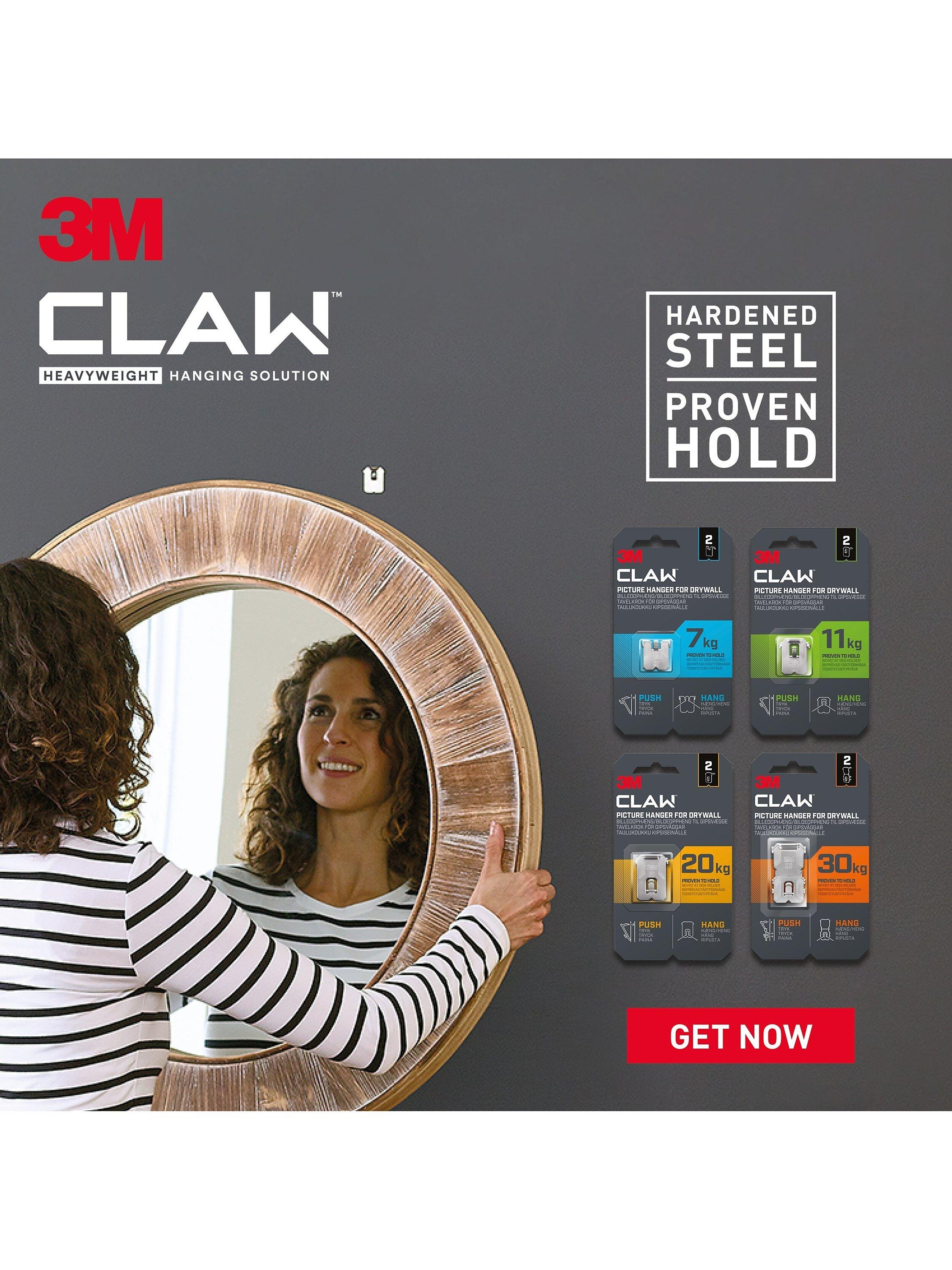3M CLAW Drywall Picture Hangers Pack of 2 imported from the UK