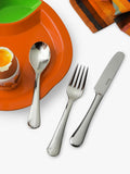 Robert Welch Radford Bright stainless steel children's cutlery set 3 piece, imported from the UK