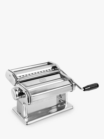 180mm Silver Chrome Pasta Machine for Homemade Noodles and Flatbreads