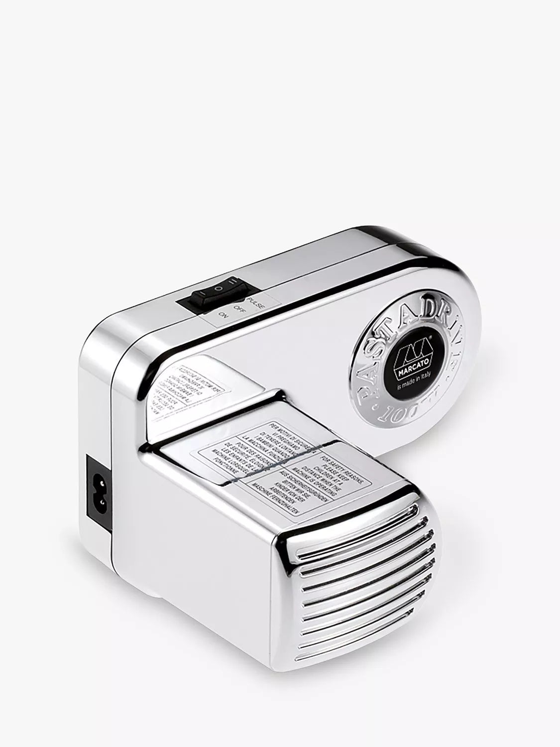 Marcato Pastadrive 220V Motor in Silver Chrome, imported from the UK
