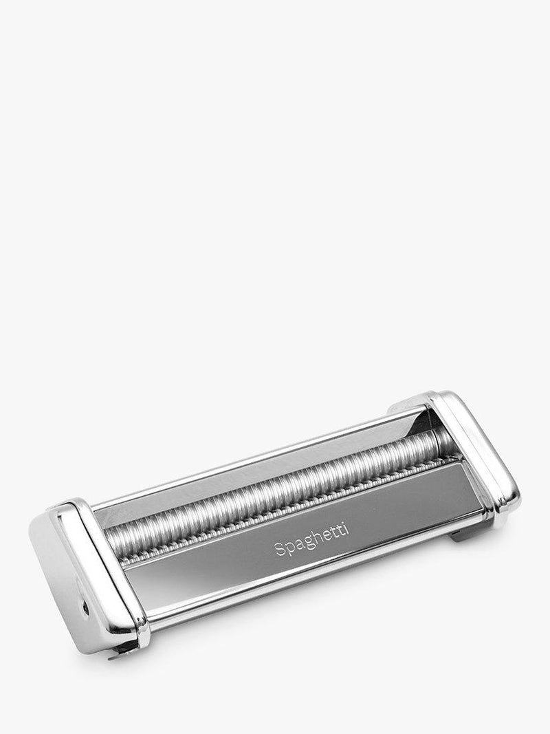 Marcato silver chrome spaghetti pasta machine accessory, imported from the UK
