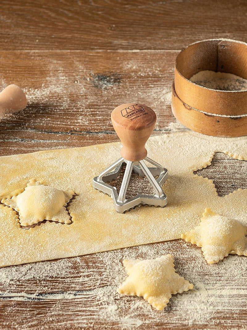 Marcato Cookie Cutters Star Flower Set of 2, imported from the UK