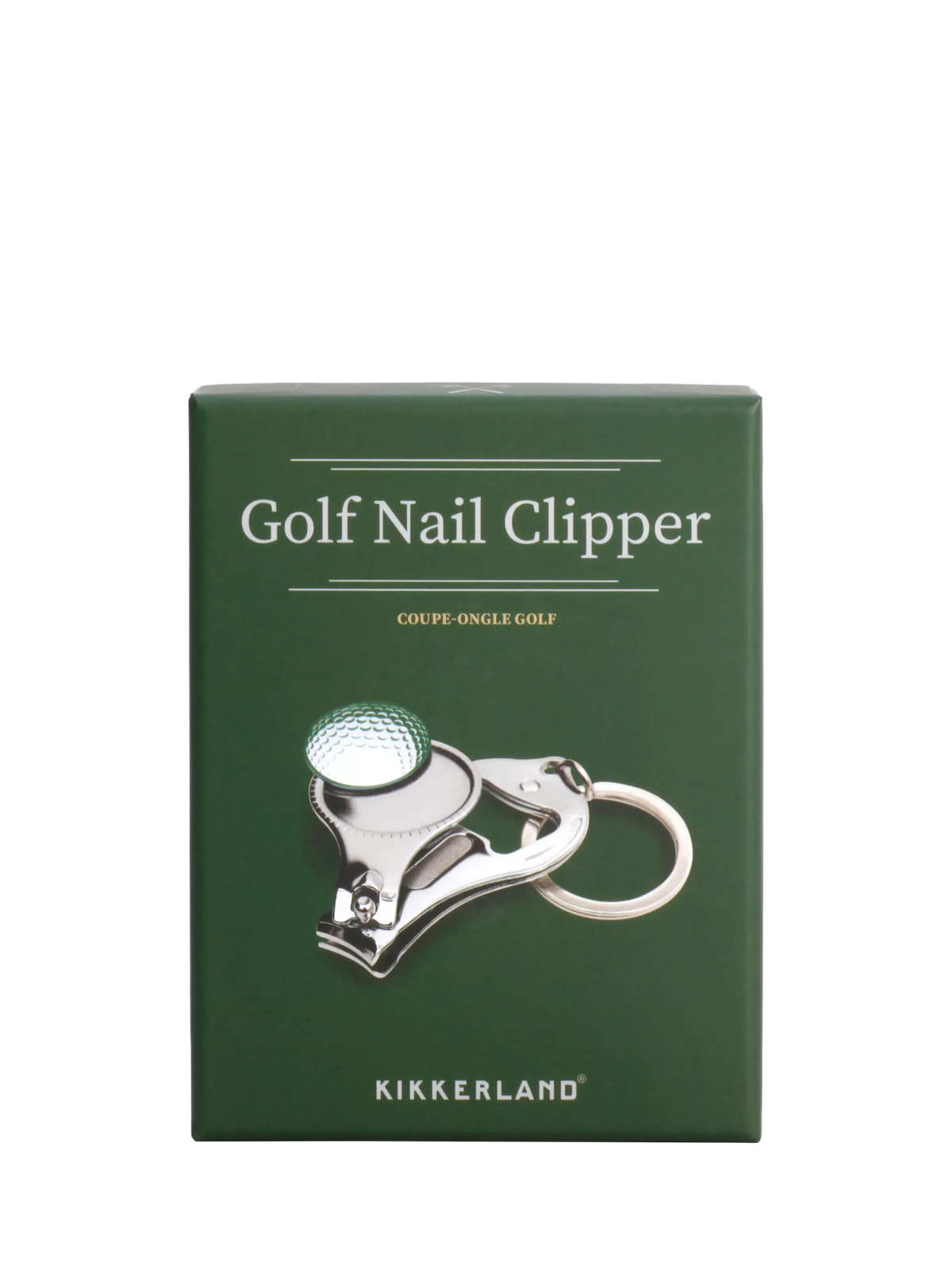 Kikkerland Golf multi-purpose nail clipper set, imported from the UK