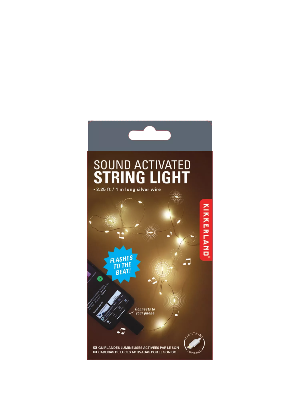 Kikkerland sound activated string light, UK version
