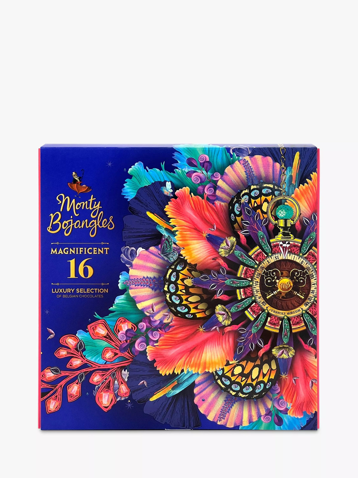 Monty Bojangles 16 chocolate selection box with mixed chocolates 226g, imported from the UK
