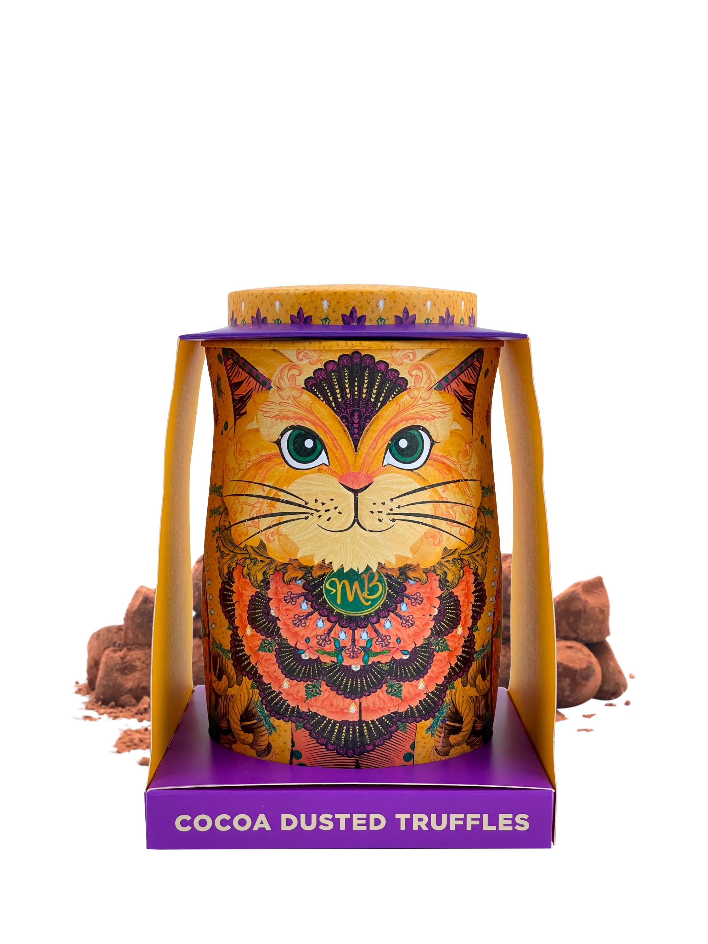 Monty Bojangles cocoa dusted truffles in tin, 135g, imported from the UK