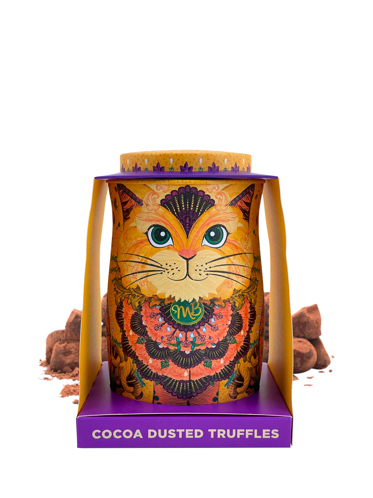 Monty Bojangles cocoa dusted truffles in tin, 135g, imported from the UK