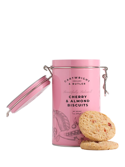 Cartwright & Butler Cherry & Almond Biscuits in Tin 200g