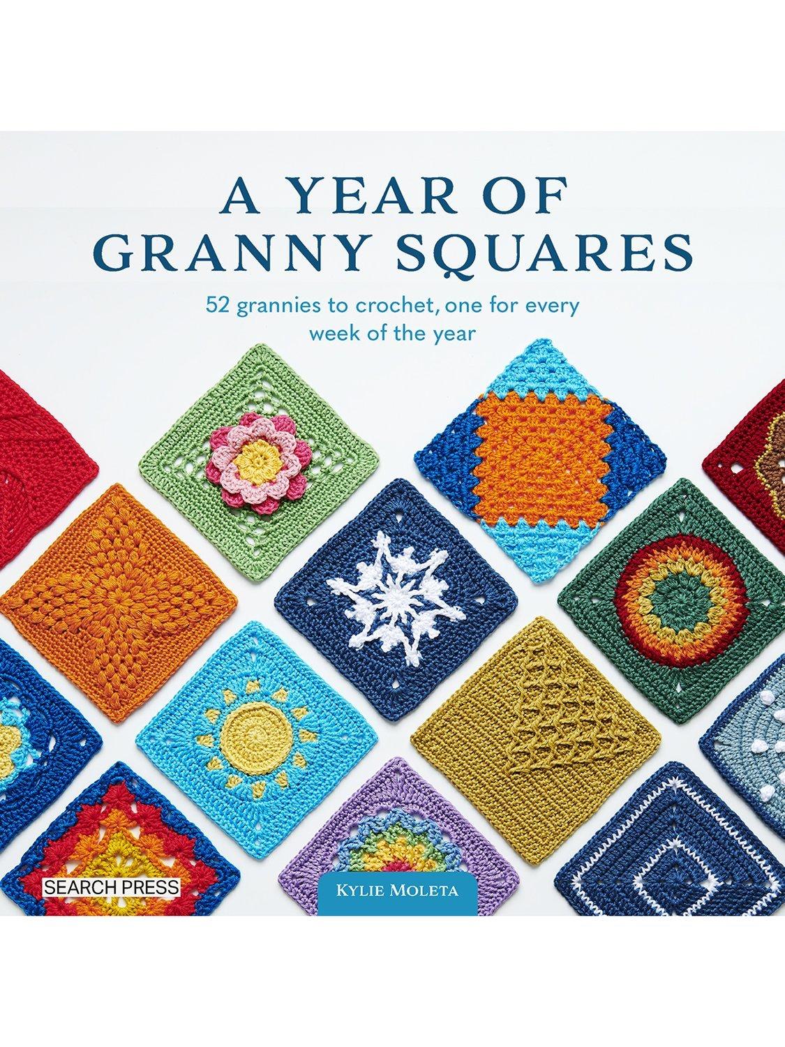 Search Press crochet book A Year of Granny Squares - British product