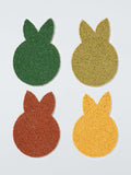 John Lewis rabbit beaded glass coasters set, UK version