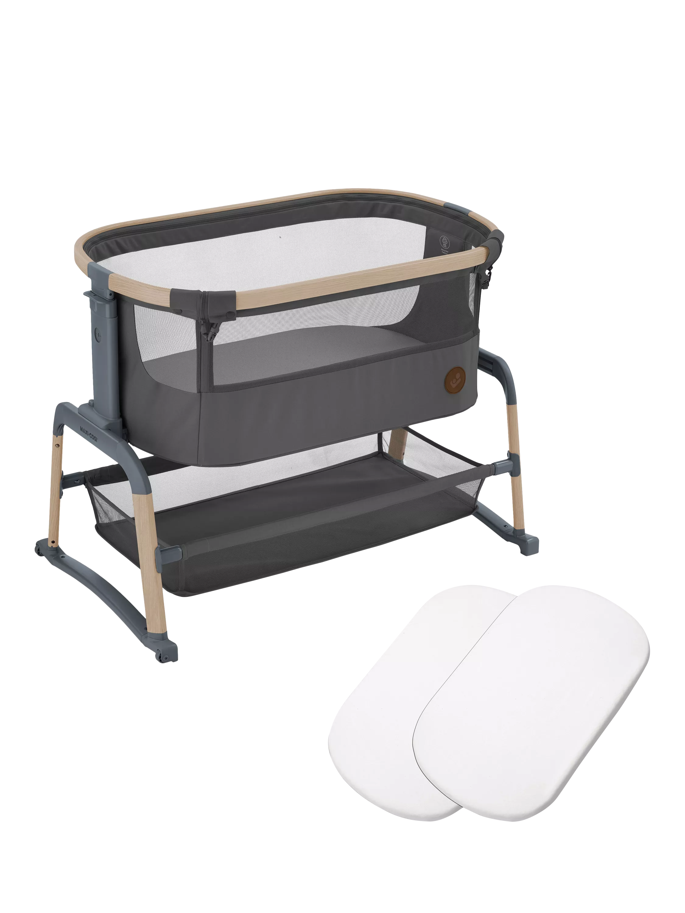 Maxi-Cosi Iora Air Bedside Crib and Bedsheet Bundle - McGrocer