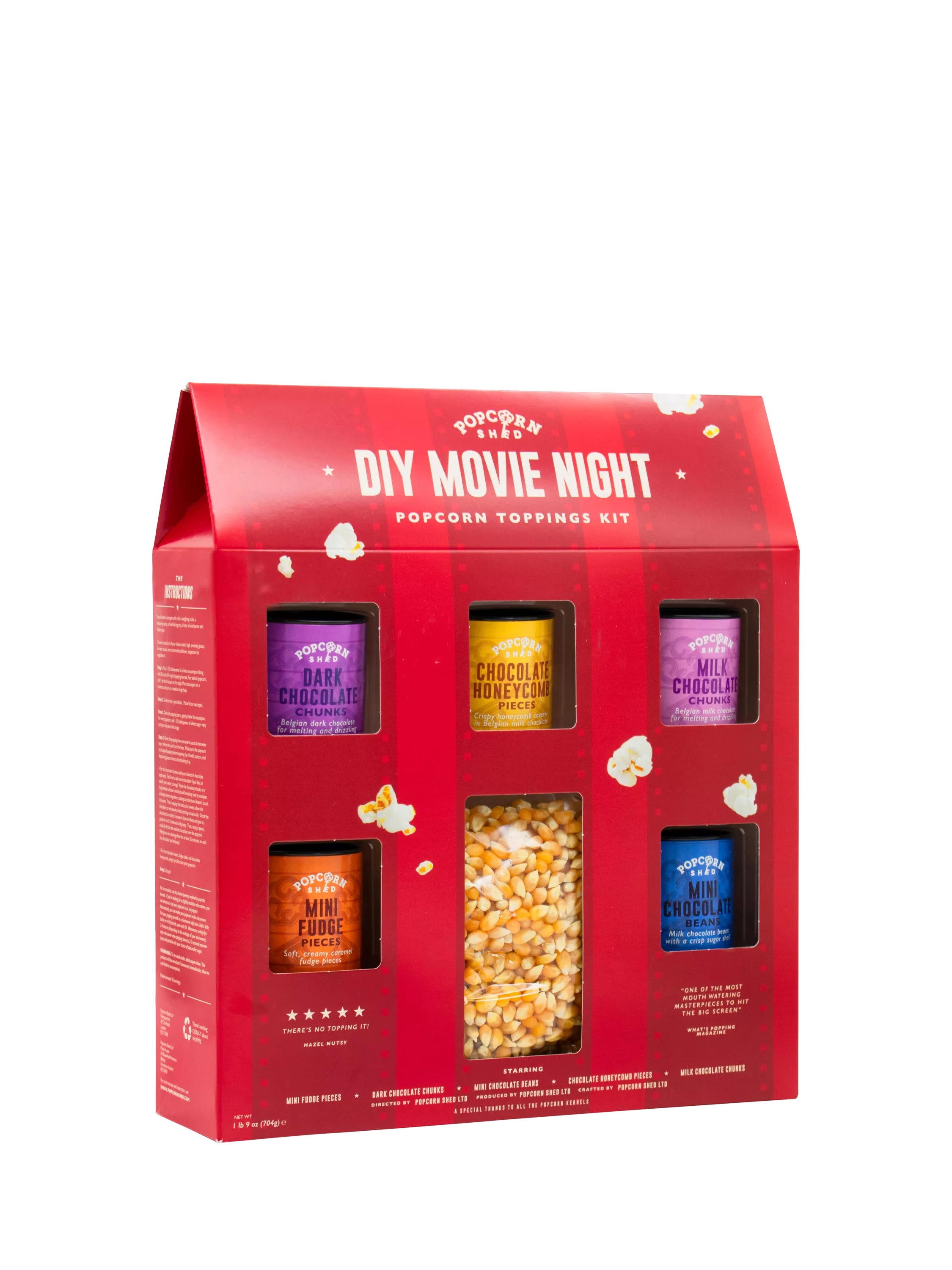 Popcorn Shed Popping Kernels with 5x Popcorn Toppings, 704g - McGrocer