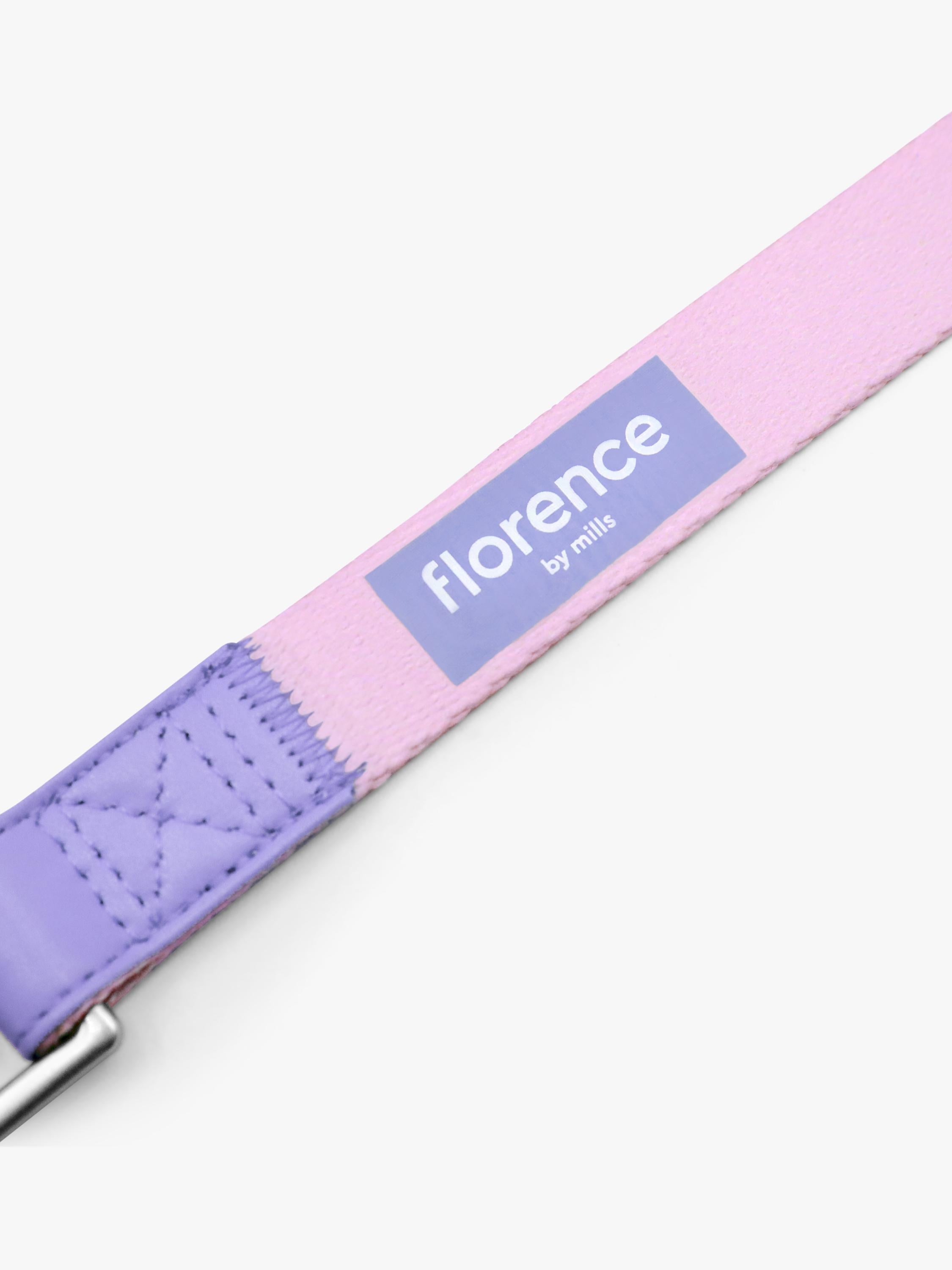 Florence by Mills colour block dog lead in pink and purple - British product