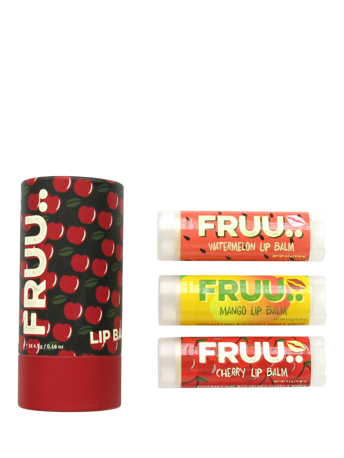 FRUU Cherry Lip Balm Gift Set