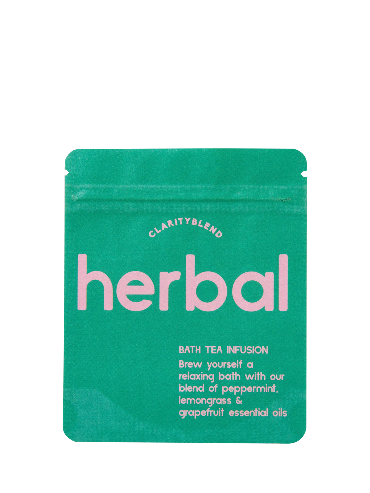 Clarity Blend herbal bath tea infusion with peppermint and grapefruit - British product
