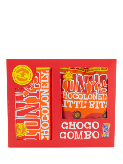 Tony's Chocolonely Littl' Bits Caramel Sel de Mer & Mélange Biscuit Duo Snack au Chocolat 280g
