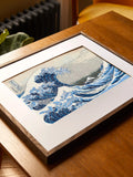 DMC Katsushika Hokusai Great Wave cross stitch kit - British product