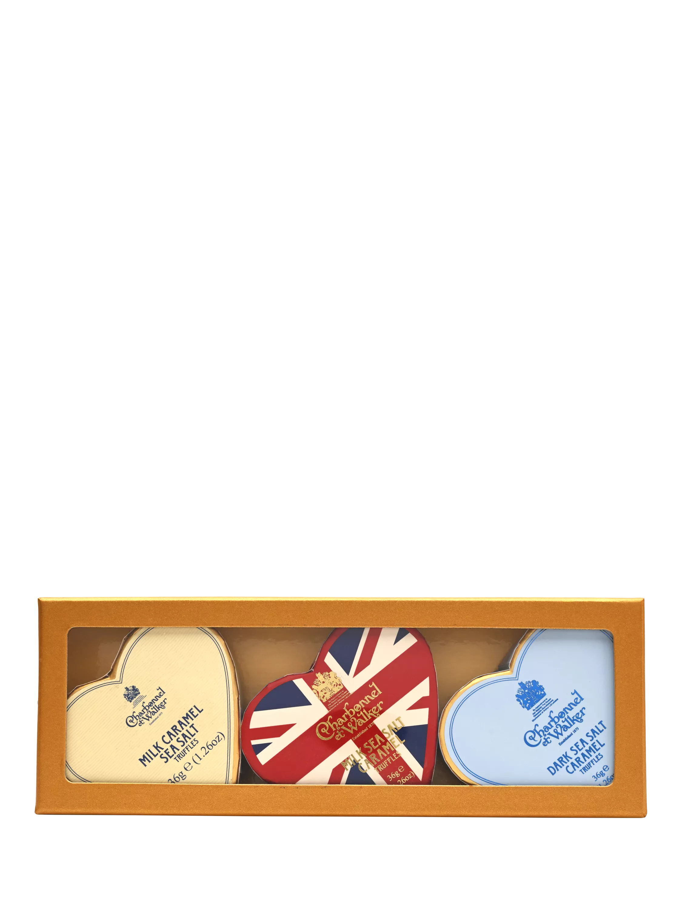 Charbonnel et Walker mini hearts gift set 3x 36g - British product