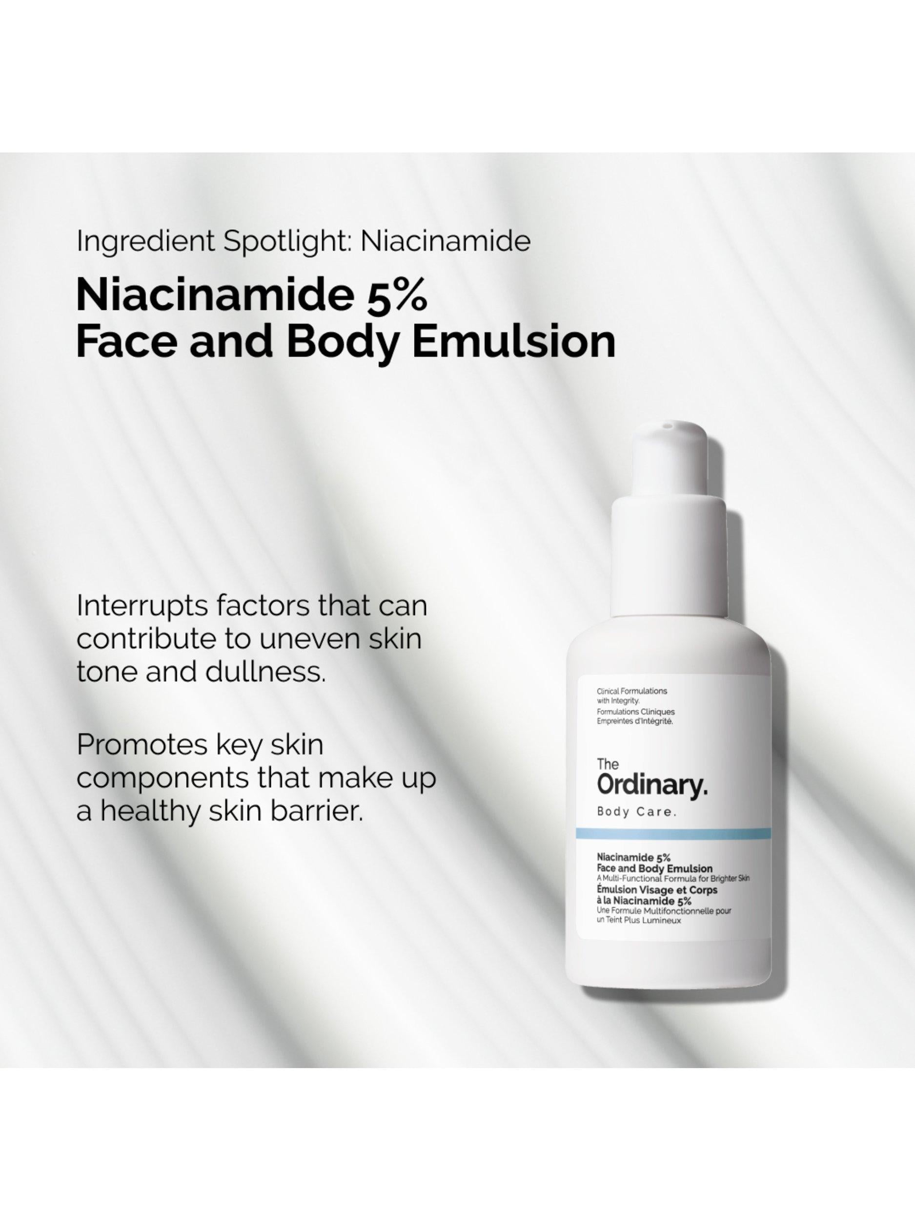 The Ordinary Niacinamide 5% Face and Body Emulsion 100ml (British brand)