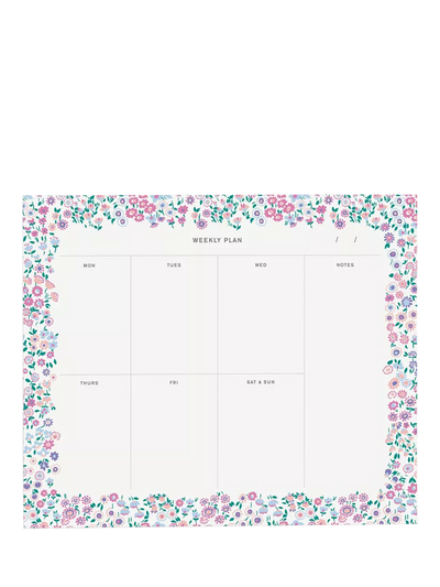 Liberty London Cooper Dance Weekly Notepad, Multi