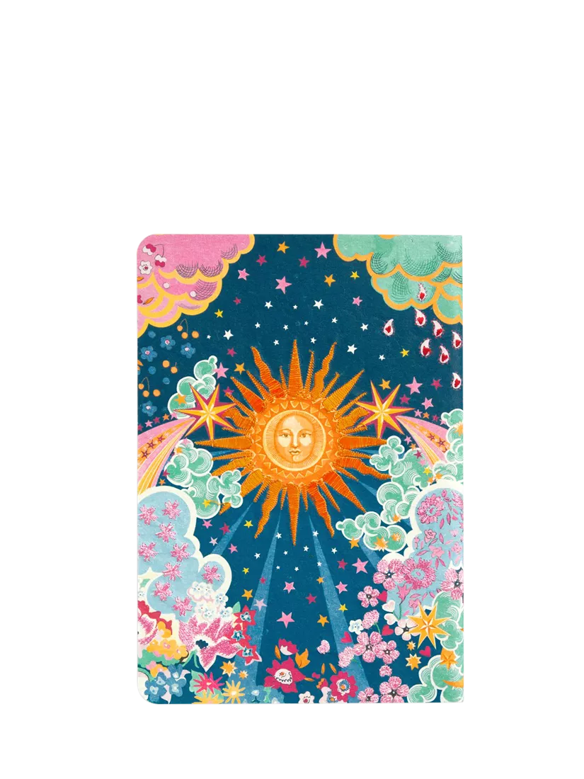 Liberty London B5 All You Need is Love embroidered lined notebook, UK version