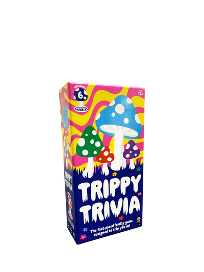 Trippy Trivia Mushroom-Themed Fast-Paced Game with 250 Questions