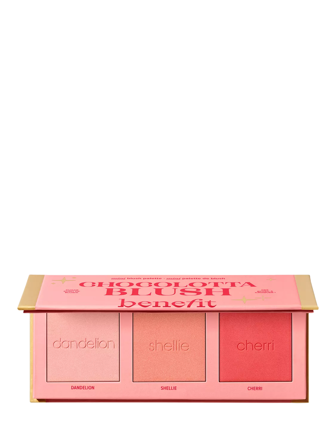 Benefit mini blush palette with three shades - British product