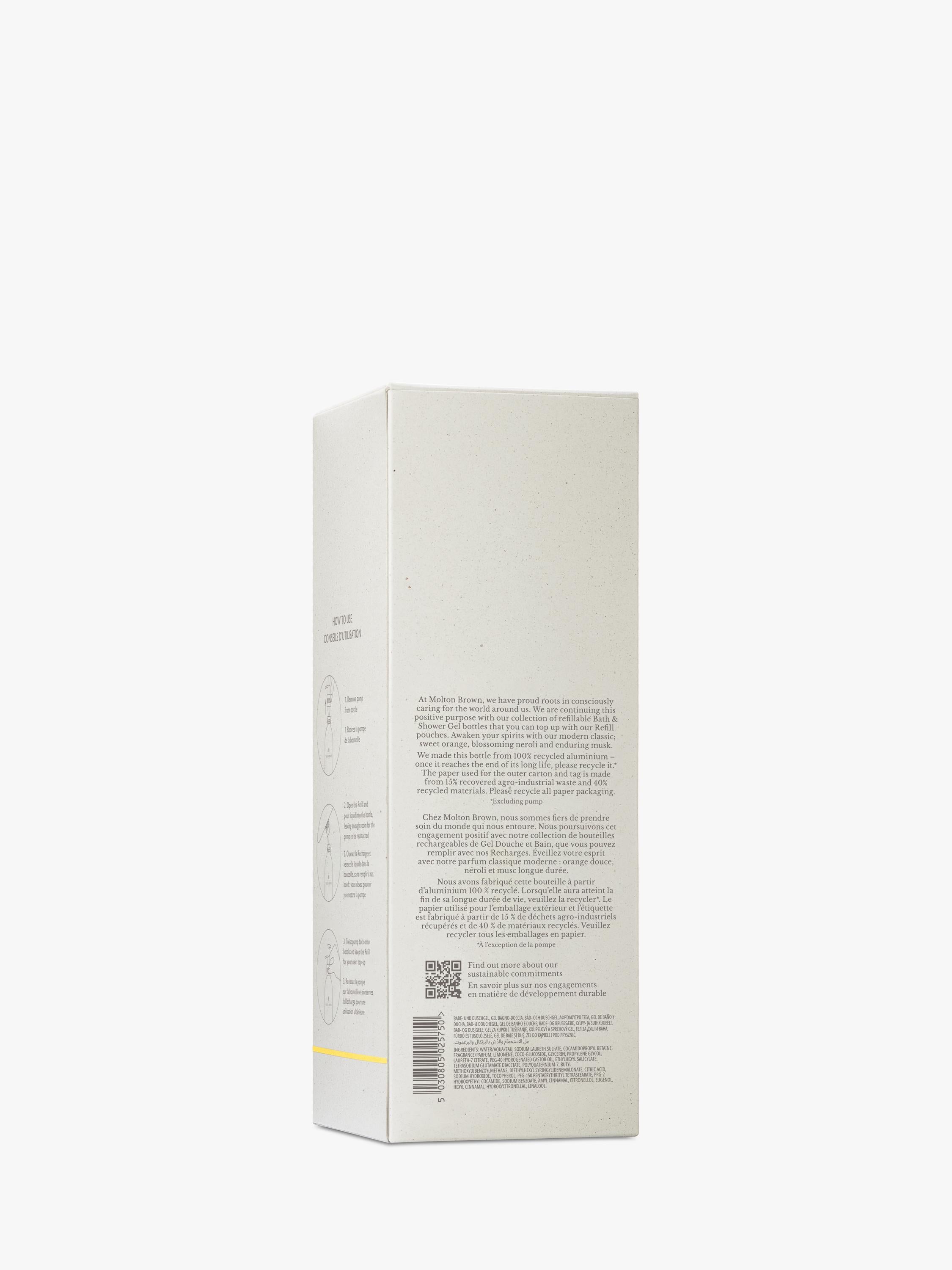 Molton Brown Heavenly Orange & Bergamot shower gel 400ml, imported from the UK