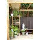 Forest Garden dining pergola H280xW304xD244cm - British product