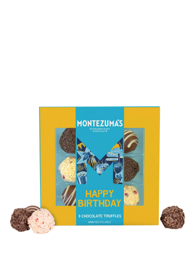 Birthday Chocolate Truffle Box with Assorted Flavours, 110g