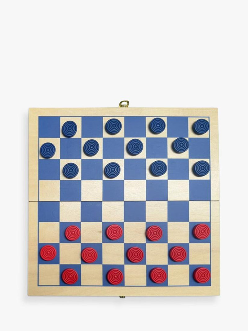 Ridley's Draughts Wooden Board Game, imported from the UK