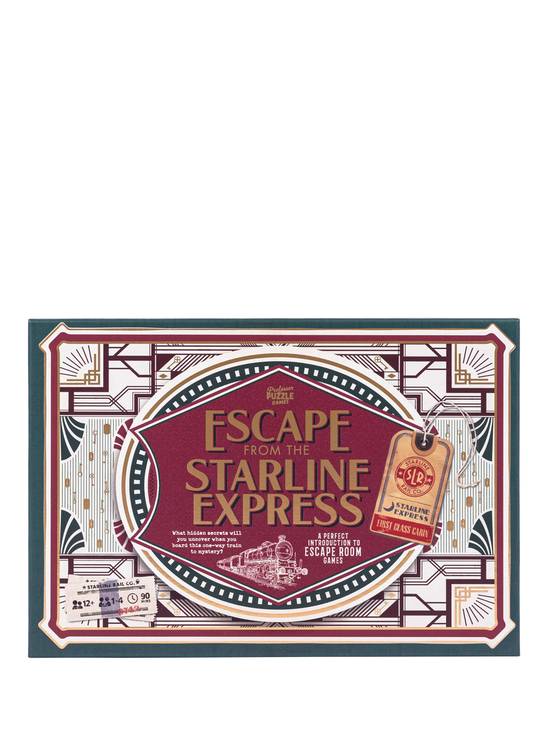 Professor Puzzle Escape From The Starline Express Escape Room Game
