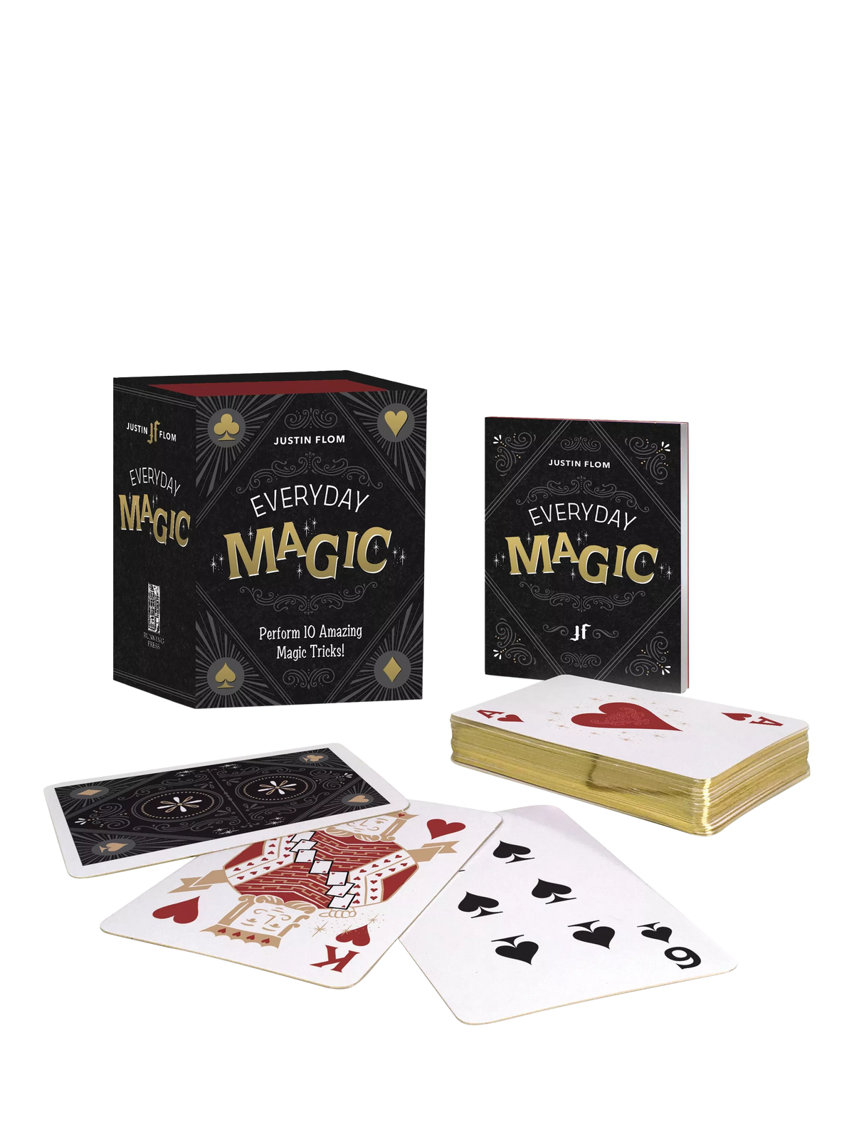 Hachette Book Group magic trick set with cards and instruction book, UK version