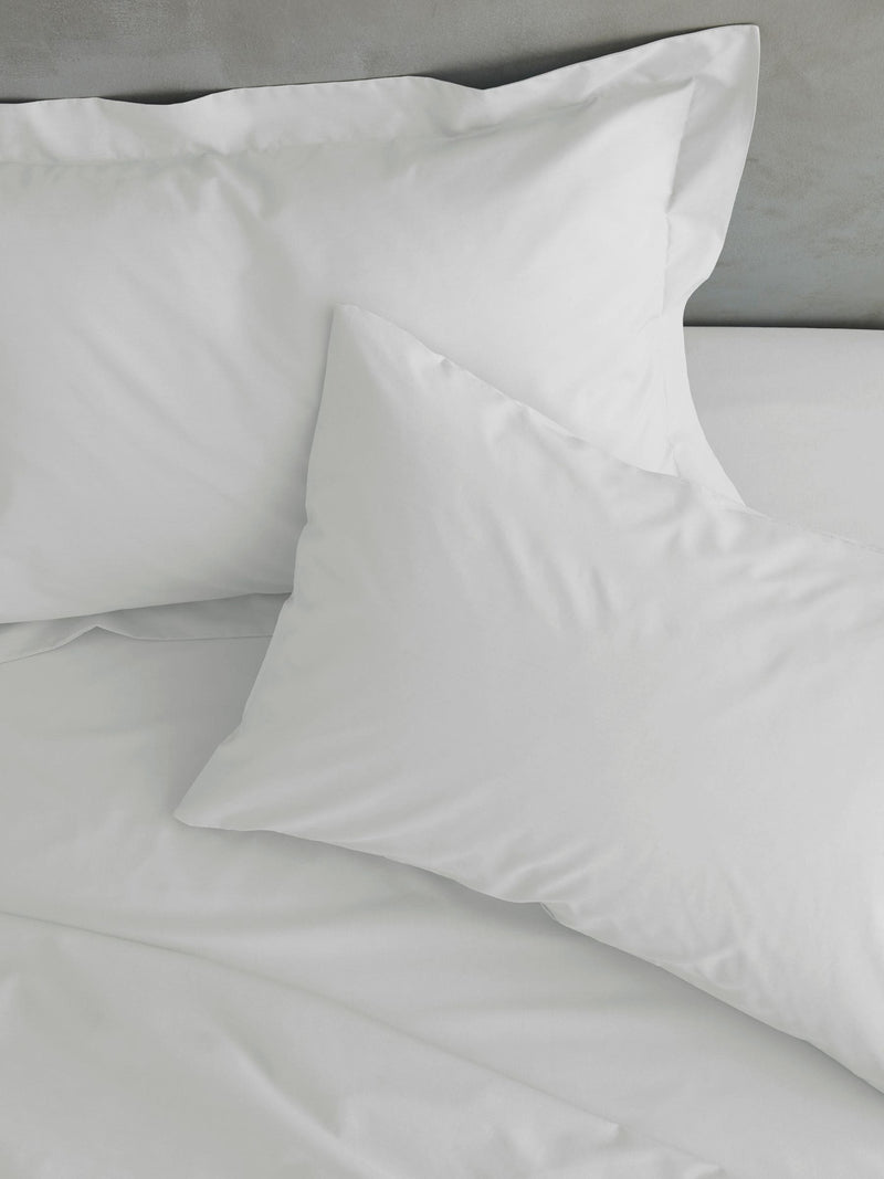 Catherine Lansfield white easy care percale platform valance bed sheet - British product