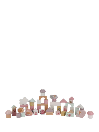 Little Dutch Fairy Garden Wooden Blocks Toddler Set 50 Pieces