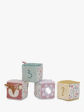 Soft Multi-Sensory Activity Cube Set of 4 with Numbers and Mirror