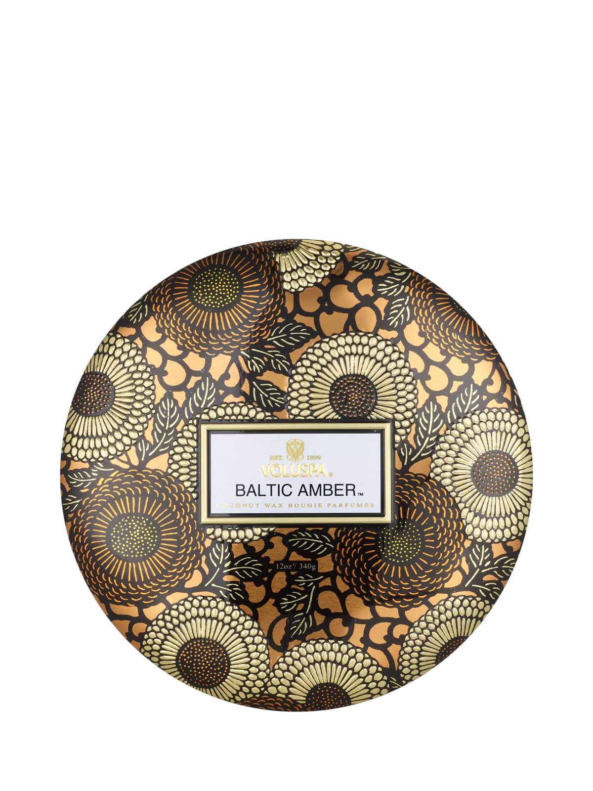 Voluspa Baltic Amber three wick scented candle 340g (British brand)