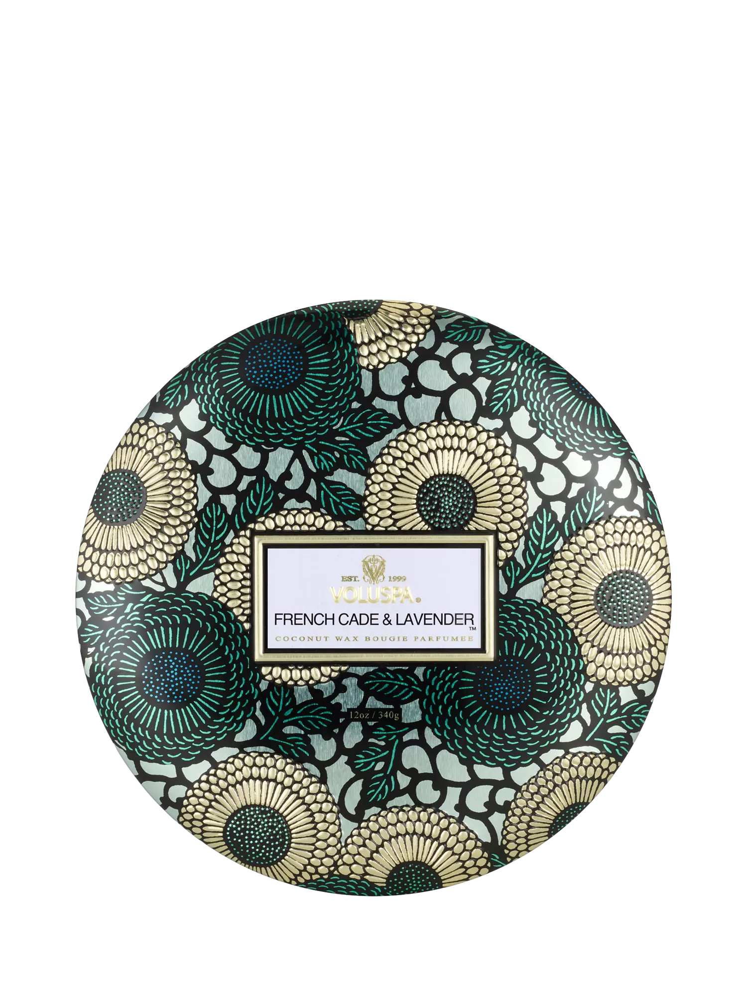 Voluspa Cade and Lavender Three Wick Scented Candle 340g (British brand)