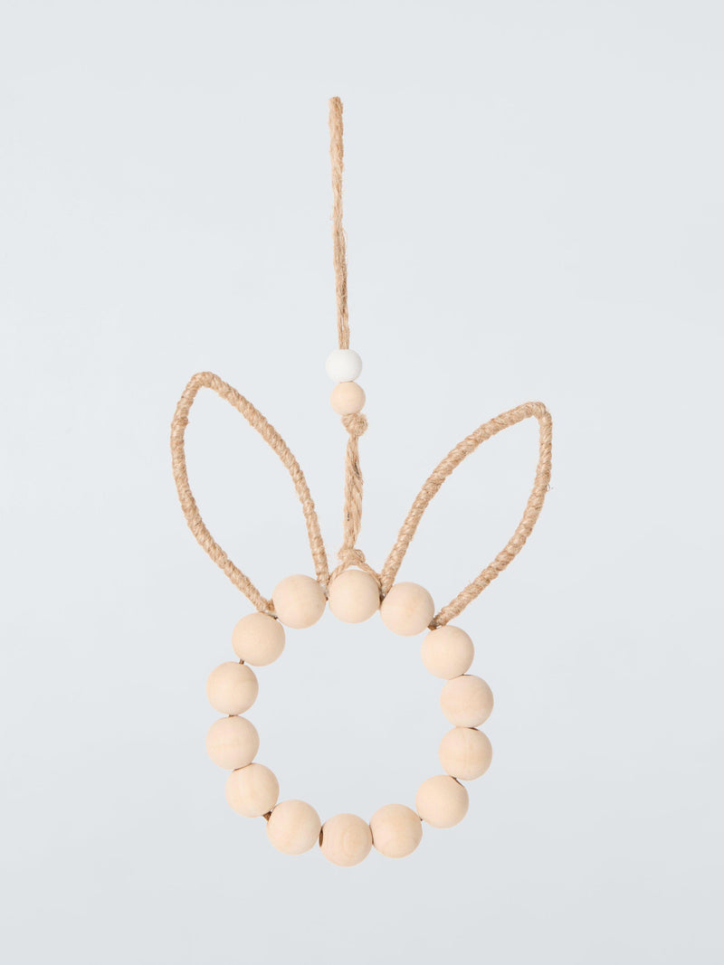 John Lewis beaded bunny hanging decoration, imported from the UK